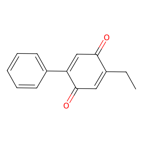 2,5-Cyclohexadiene-1,4-dione, 2-ethyl-5-phenyl- structure