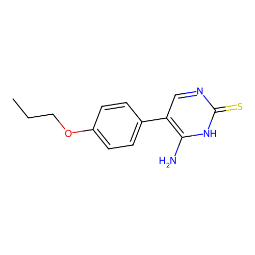4-Amino-5-(4-propoxyphenyl)pyrimidine-2-thiol structure