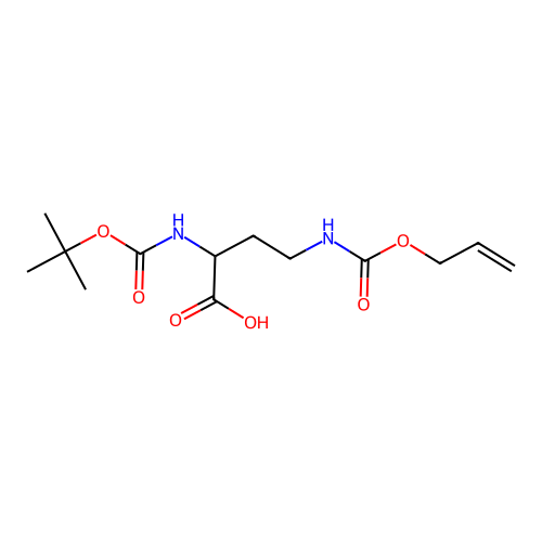 Boc-Dab(Aloc)-OH structure