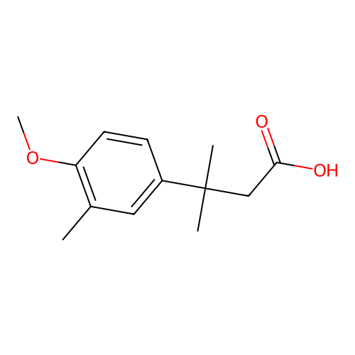 3-(4-Methoxy-3-methylphenyl)-3-methylbutanoic acid structure