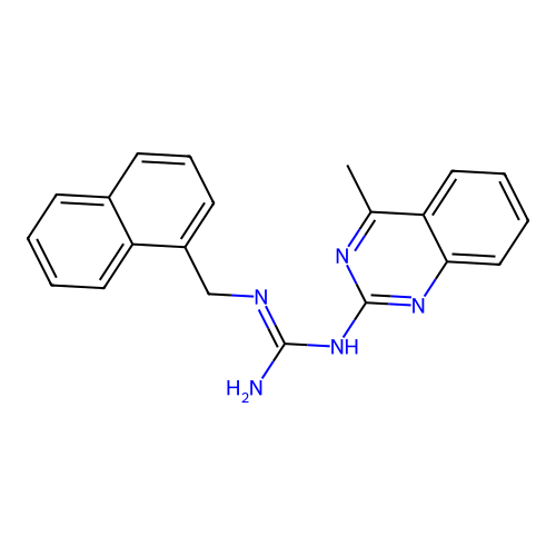 1-(4-Methylquinazolin-2-yl)-2-(naphthalen-1-ylmethyl)guanidine structure