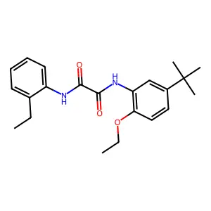 Ethanediamide, N1-[5-(1,1-dimethylethyl)-2-ethoxyphenyl]-N2-(2-ethylphenyl)- structure