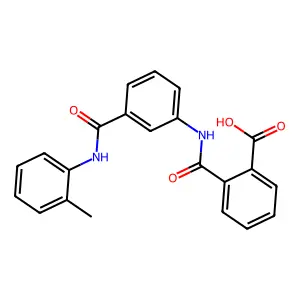 2-{[3-(2-Toluidinocarbonyl)anilino]carbonyl}benzoic acid structure