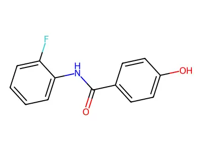 N-(2-fluorophenyl)-4-hydroxybenzamide structure