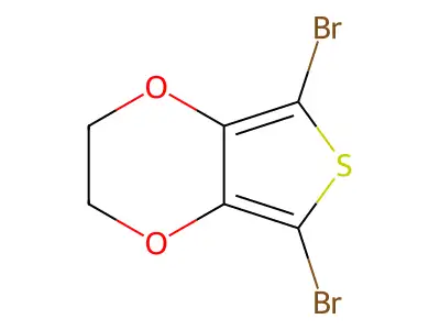 2,5-Dibromo-3,4-ethylenedioxythiophene structure