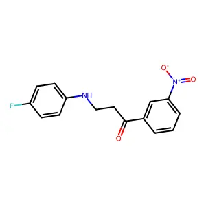 3-(4-Fluoroanilino)-1-(3-nitrophenyl)-1-propanone structure