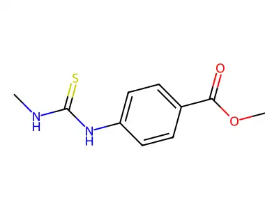 Methyl 4-{[(methylamino)carbothioyl]amino}benzoate structure