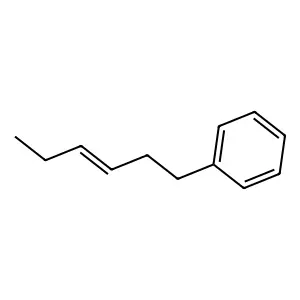 Hex-3-enylbenzene structure