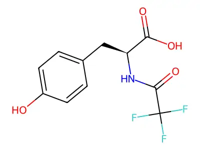 3-(4-Hydroxyphenyl)-2-[(2,2,2-trifluoroacetyl)amino]propanoic acid structure