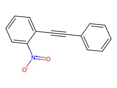 1-Nitro-2-(2-phenylethynyl)benzene structure
