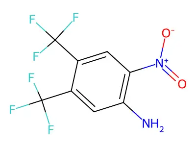 2-Nitro-4,5-bis(trifluoromethyl)aniline structure