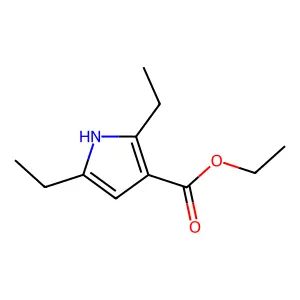 Ethyl 2,5-diethyl-1H-pyrrole-3-carboxylate structure