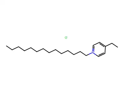 Tetradecyl-4-ethylpyridinium structure
