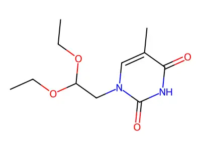 1-(2,2-Diethoxyethyl)-5-methyl-2,4(1H,3H)-pyrimidinedione structure