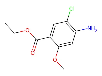 Ethyl 4-amino-5-chloro-2-methoxybenzoate structure