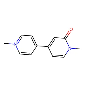1',2'-Dihydro-1,1'-dimethyl-2'-oxo-4,4'-bipyridinium(1+) structure
