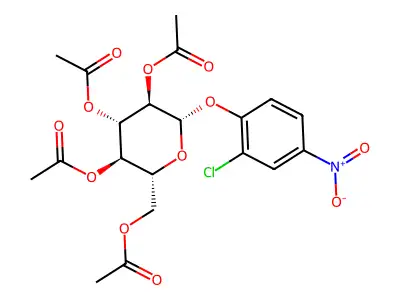 a-D-Glucopyranoside, 2-chloro-4-nitrophenyl, 2,3,4,6-tetraacetate structure