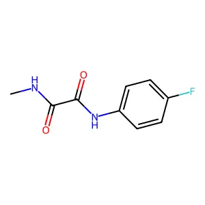 N-(4-fluorophenyl)-N'-methylethanediamide structure