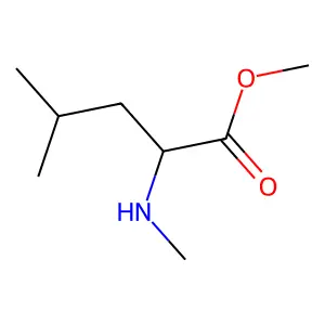 Methyl 4-methyl-2-(methylamino)pentanoate structure