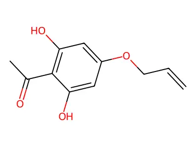 1-[4-(Allyloxy)-2,6-dihydroxyphenyl]ethanone structure