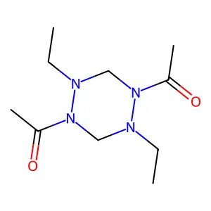 1,2,4,5-Tetrazine, 1,4-diacetyl-2,5-diethylhexahydro- structure
