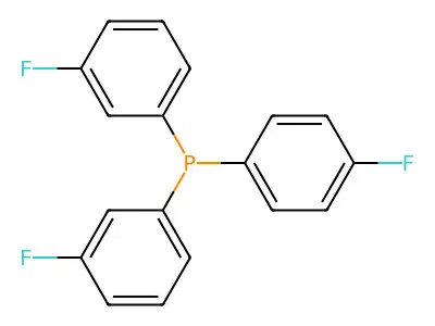 Phosphine, bis(3-fluorophenyl)(4-fluorophenyl)- structure