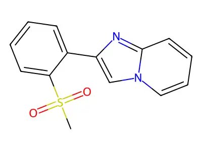 Imidazo(1,2-a)pyridine, 2-(o-(methylsulfonyl)phenyl)- structure