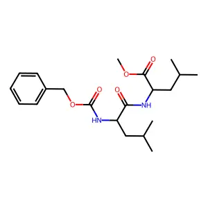 Z-亮氨酰-亮氨酸甲酯 structure
