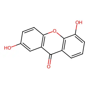 2,5-Dihydroxyxanthone structure
