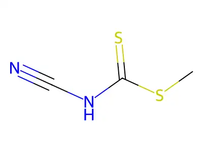 methyl N-cyanocarbamodithioate structure