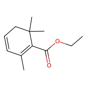 1,3-Cyclohexadiene-1-carboxylic acid, 2,6,6-trimethyl-, ethyl ester structure