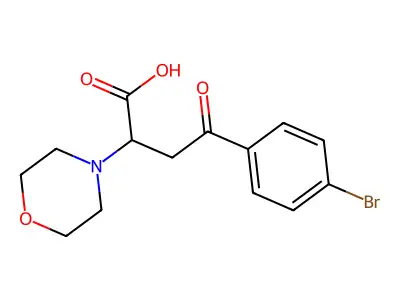 4-(4-Bromophenyl)-2-morpholino-4-oxobutanoic acid structure