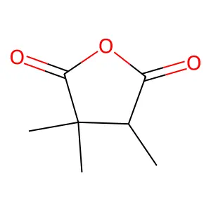 Dihydro-3,3,4-trimethyl-2,5-furandione structure