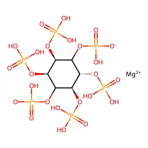 Magnesium 2,3,4,5,6-pentakis(phosphonooxy)cyclohexyl phosphate structure