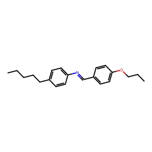 Benzenamine, 4-pentyl-N-[(4-propoxyphenyl)methylene]- structure