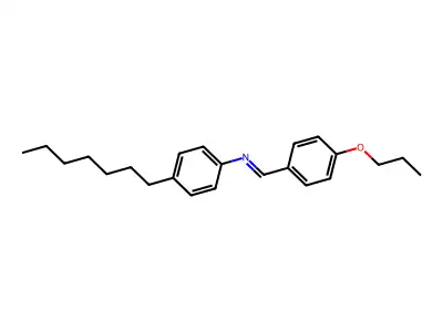 (E)-N-(4-Heptylphenyl)-1-(4-propoxyphenyl)methanimine structure