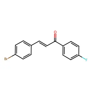 4-Bromo-4'-fluorochalcone structure