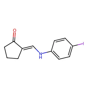 2-[(4-Iodoanilino)methylene]cyclopentanone structure
