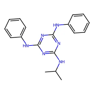 1,3,5-Triazine, 2-isopropylamino-4,6-di(phenylamino)- structure