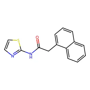 2-naphthalen-1-yl-N-(1,3-thiazol-2-yl)acetamide structure