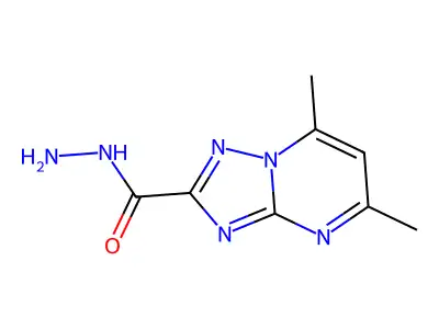 5,7-Dimethyl[1,2,4]triazolo[1,5-a]pyrimidine-2-carbohydrazide structure