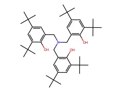 Phenol, 2,2',2''-[nitrilotris(methylene)]tris[4,6-bis(1,1-dimethylethyl)- structure