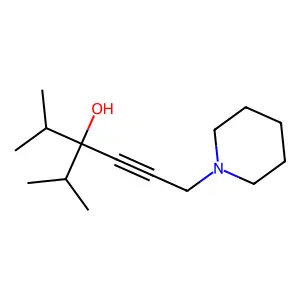 2-Methyl-6-piperidin-1-yl-3-propan-2-ylhex-4-yn-3-ol structure