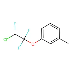 Beta-chloro-3-methyl-alpha,alpha,beta-trifluorophenetole structure