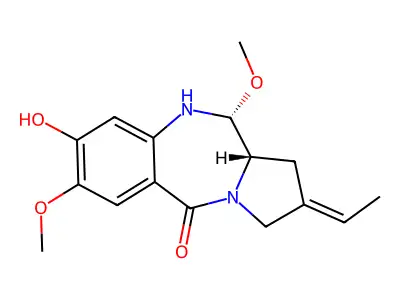 Tomaymycin structure