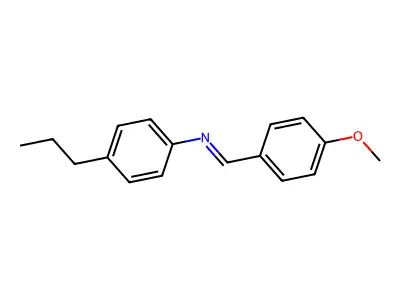 Benzenamine, N-[(4-methoxyphenyl)methylene]-4-propyl- structure