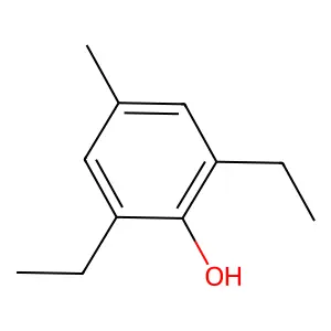 Phenol, 2,6-diethyl-4-methyl- structure