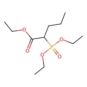 Ethyl 2-(diethoxyphosphinyl)pentanoate structure
