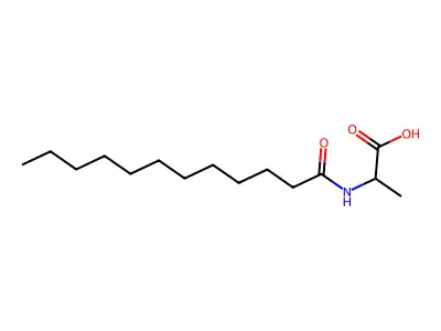 N-(1-Oxododecyl)alanine structure