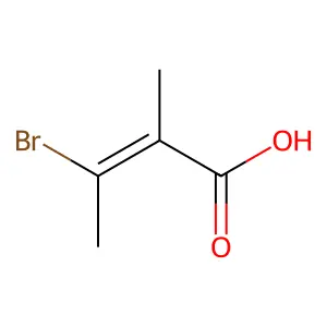 3-Bromo-2-methylbut-2-enoic acid structure